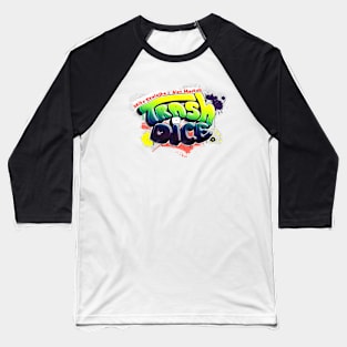 Trash Dice. Roll. Collect. Avoid the Trash. Baseball T-Shirt